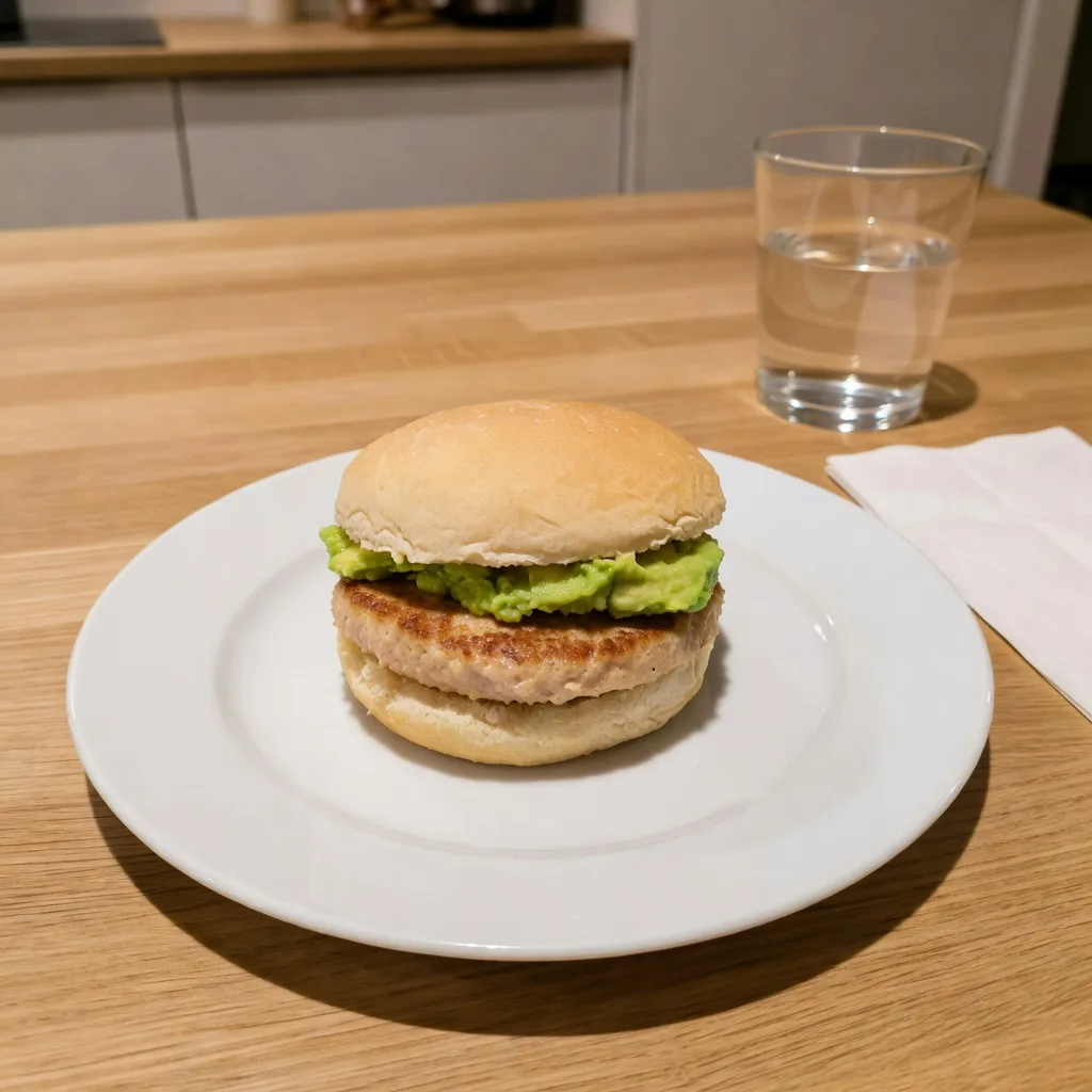 Hamburgare med kalkon och avokadoröra