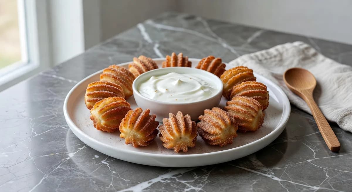 Luftiga churro bites med kanel och vanilj